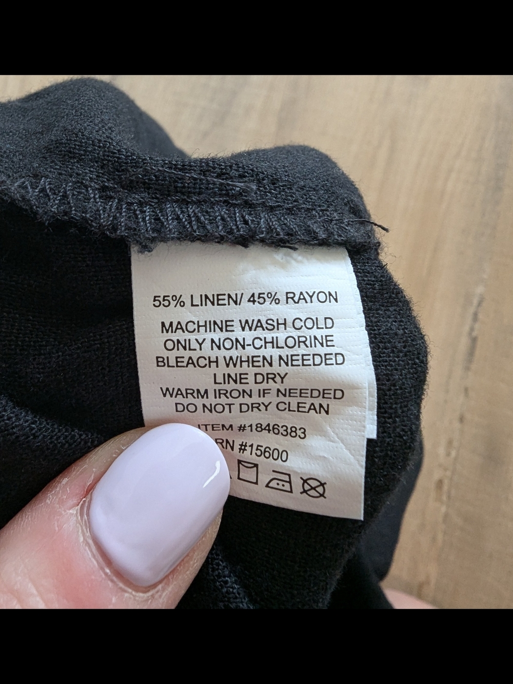 2/$20 Briggs New York Black High-Waist Linen-Blend Shorts - Picture 8 of 8